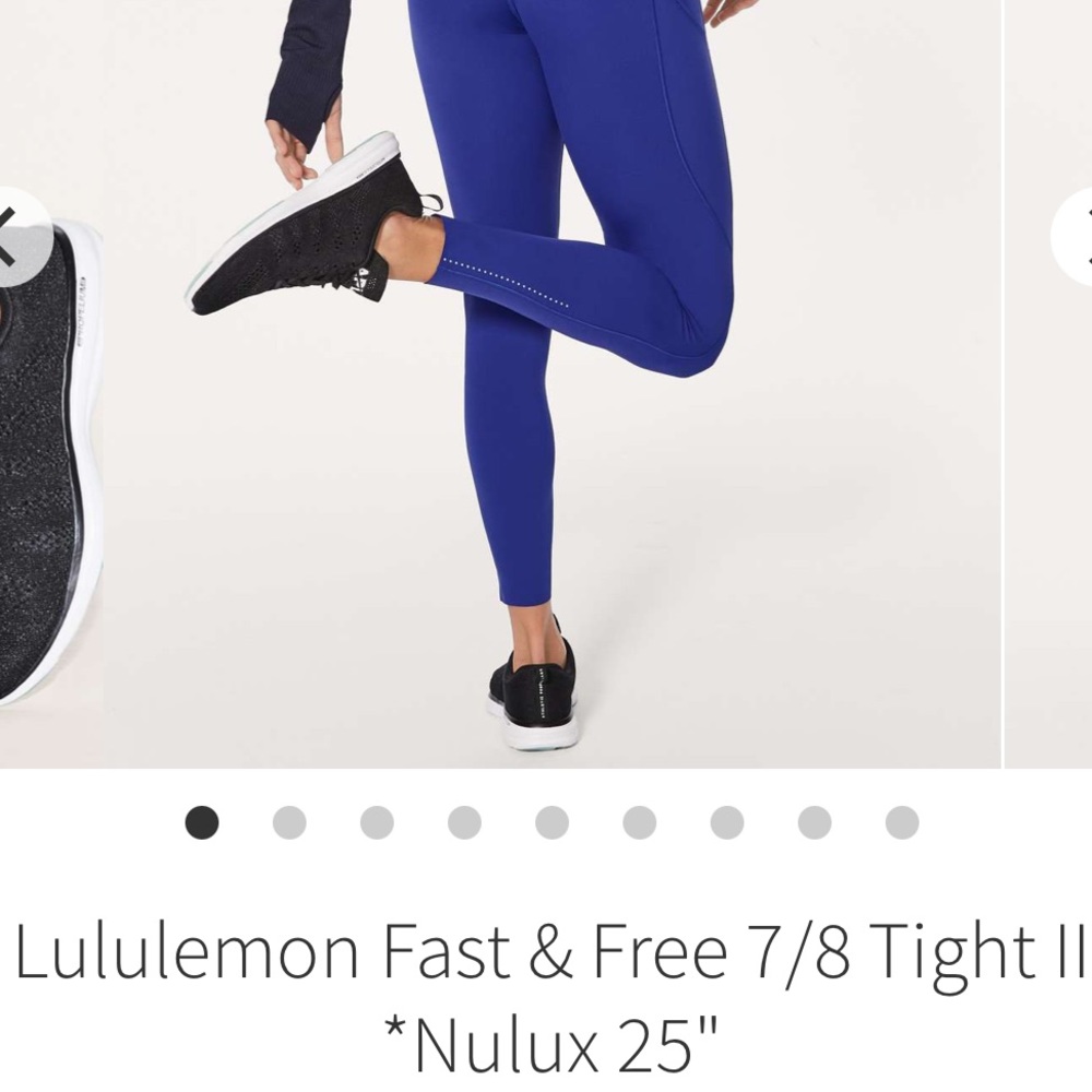 Lululemon Fast & Free 7/8 Tight II